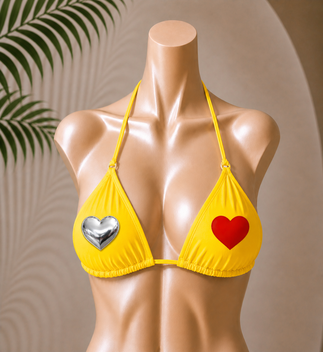 Emoj Bikini Top "Chrome Hearts"