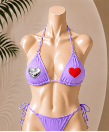 Emoj Bikini Set "Chrome Hearts"