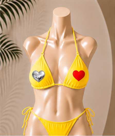 Emoj Bikini Set "Chrome Hearts"