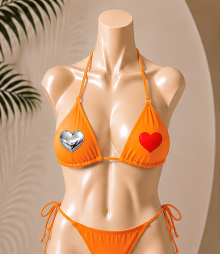 Emoj Bikini Set "Chrome Hearts"