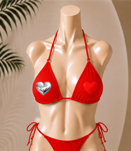 Emoj Bikini Set "Chrome Hearts"