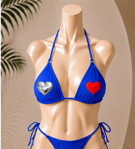 Emoj Bikini Set "Chrome Hearts"
