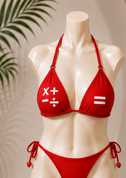 Emoj Bikini Top  “Miscalculated”